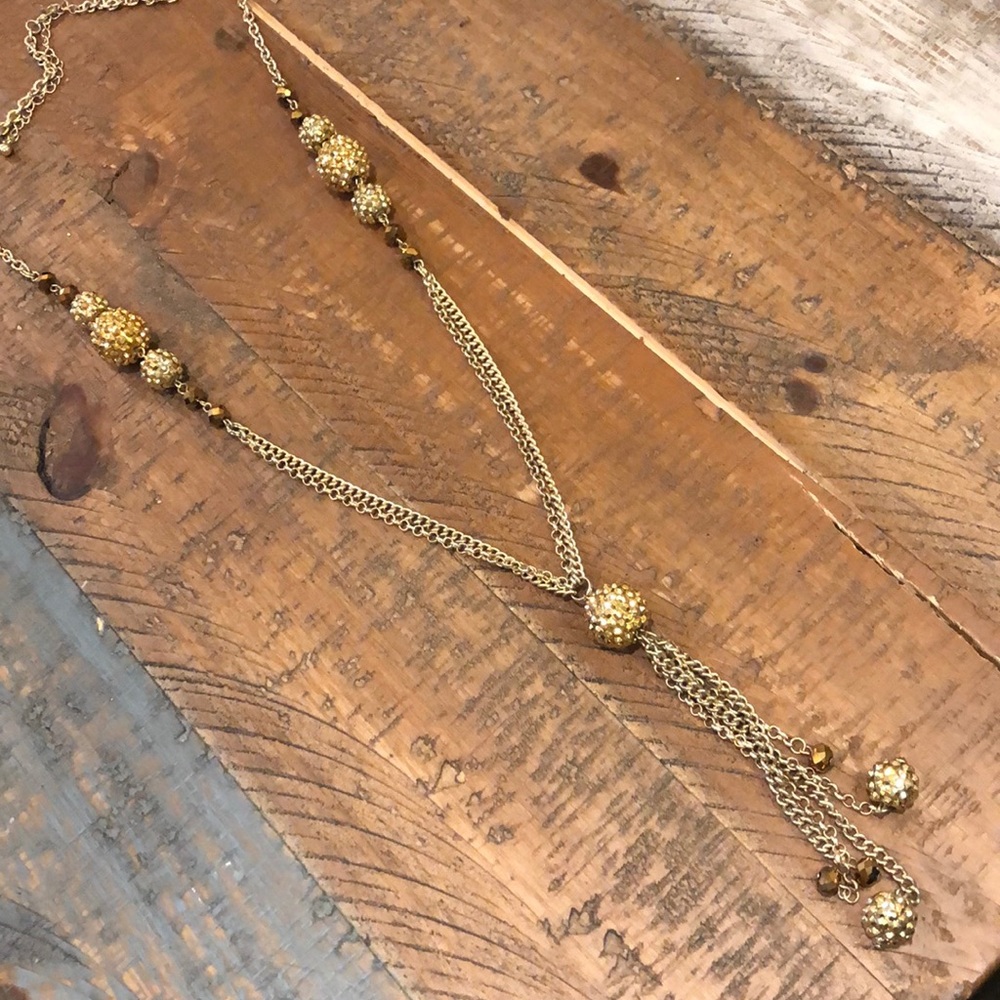 Gorgeous long gold necklace!✨✨